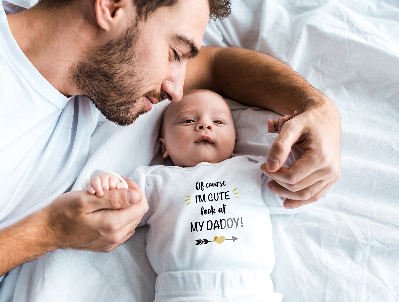  stylesilove Unisex Baby I Love Mama or PaPa T-Shirt